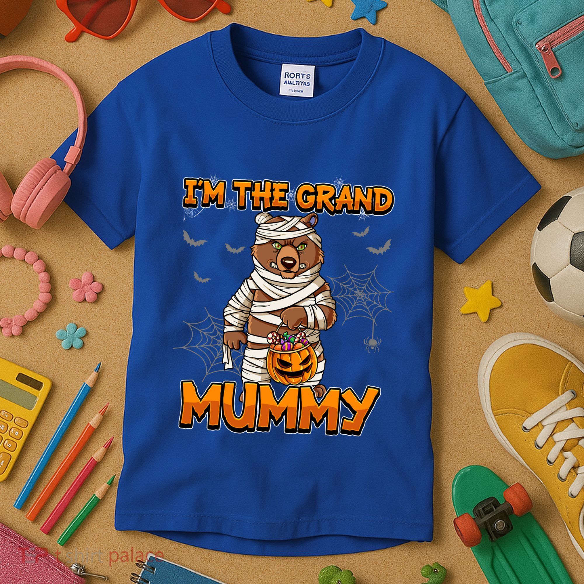 Halloween IM The Grand Mummy Grandma Halloween Great Gift Kids T-Shirt