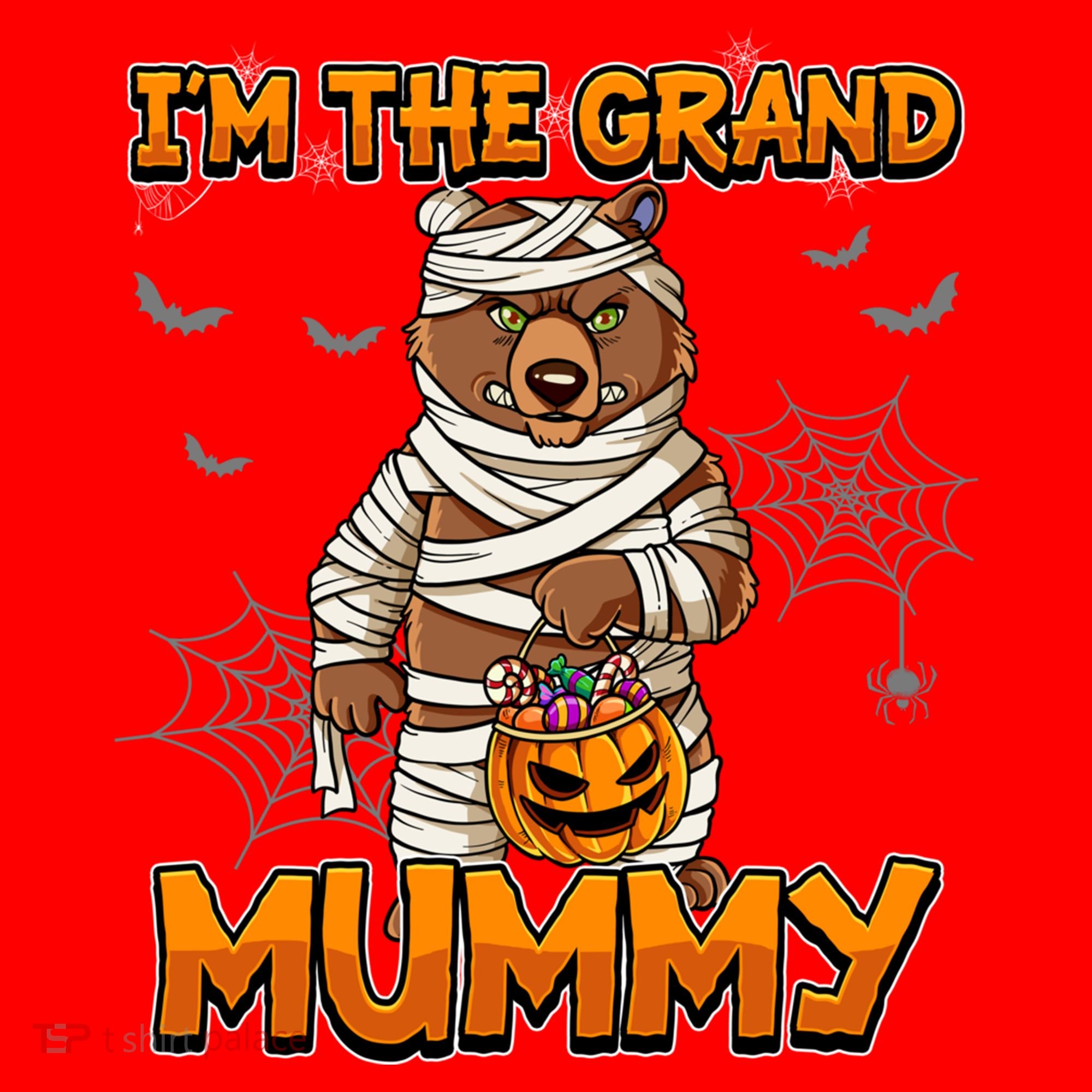 Halloween IM The Grand Mummy Grandma Halloween Great Gift Santa Hat