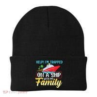 Help I'm Trapped On A Ship With My Family Family Cruise Trip Beanie thumb 0