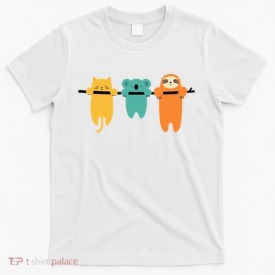 Hang In There Cat Sloth And Koala Cute T-Shirt