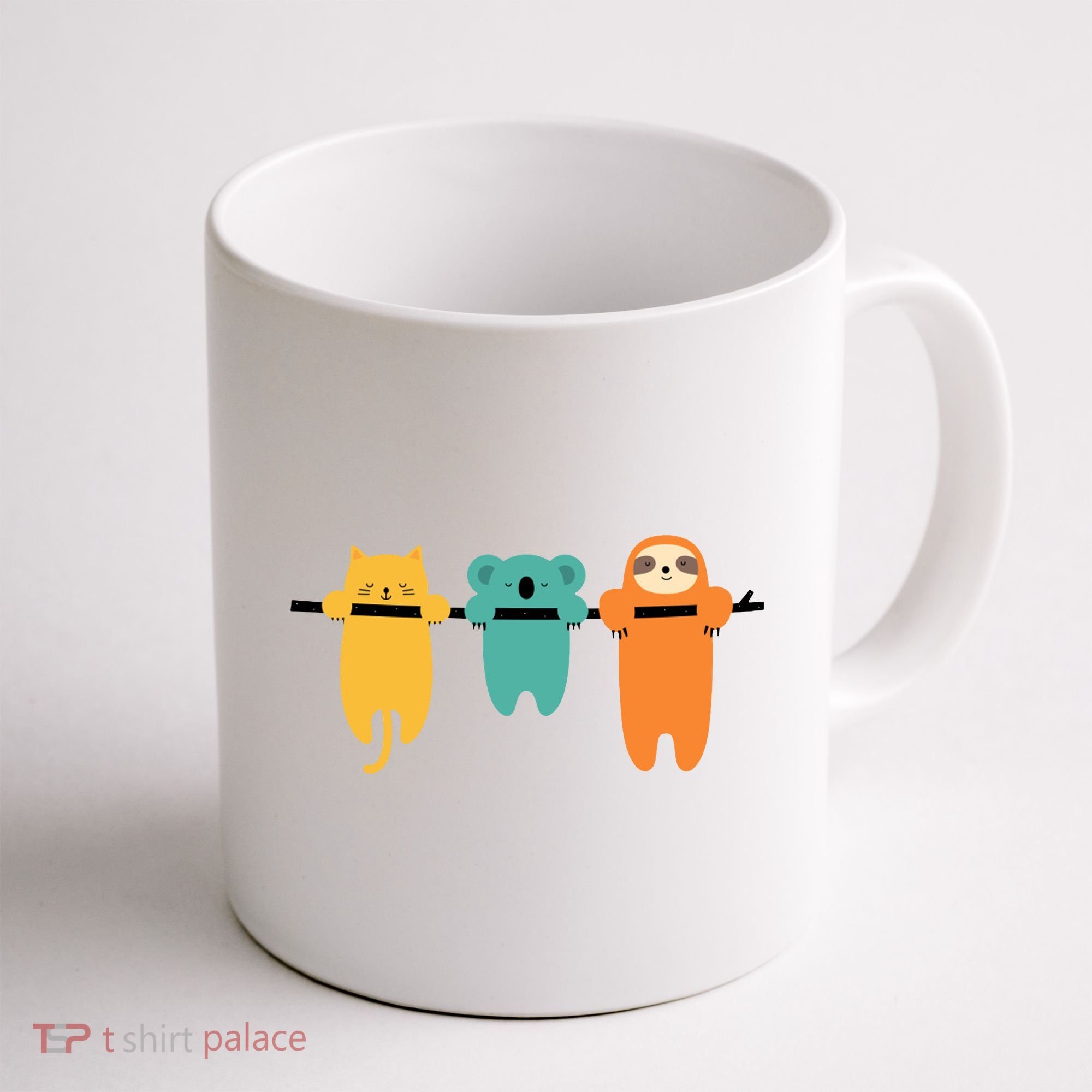 Hang In There Cat Sloth And Koala Cute Coffee Mug