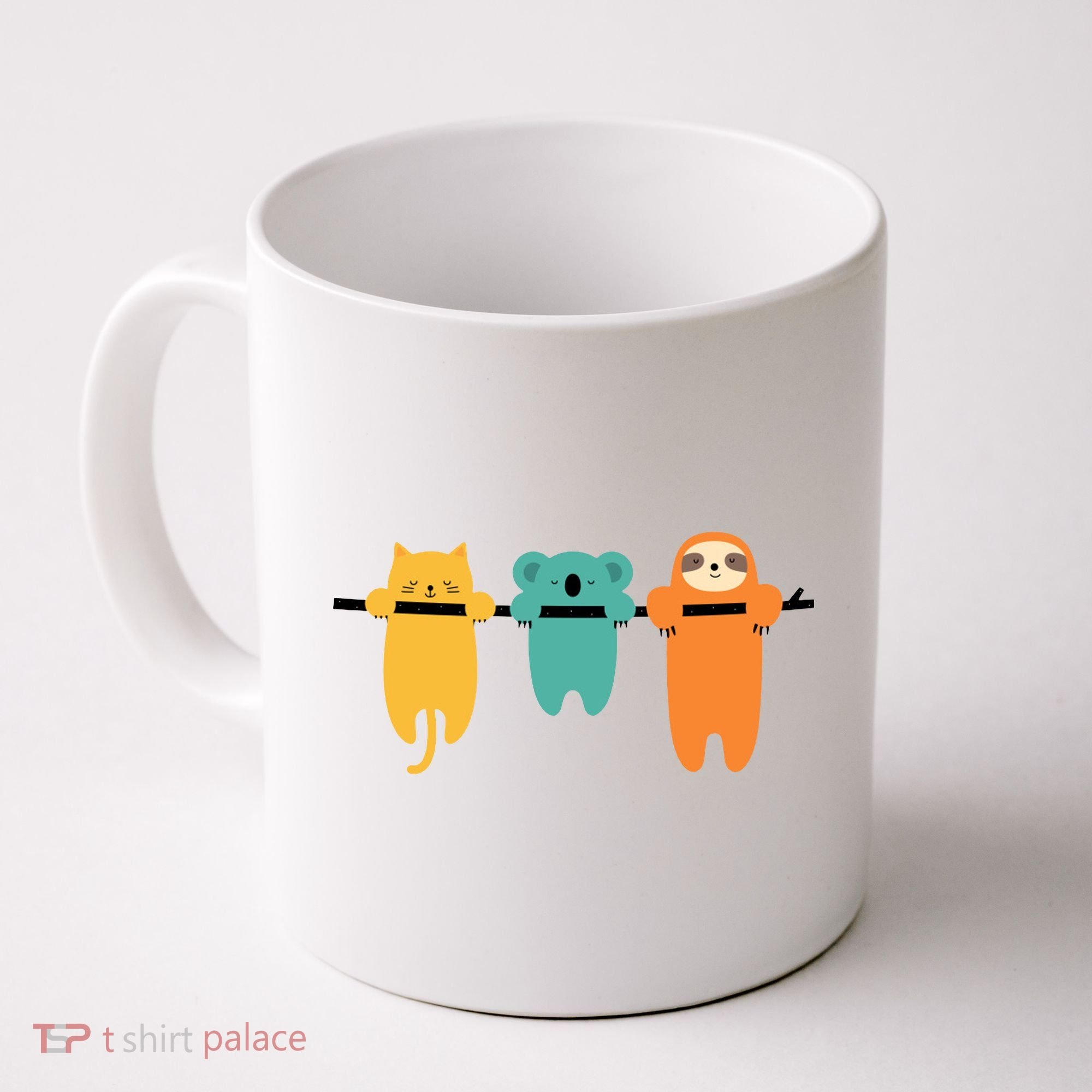 Hang In There Cat Sloth And Koala Cute Coffee Mug