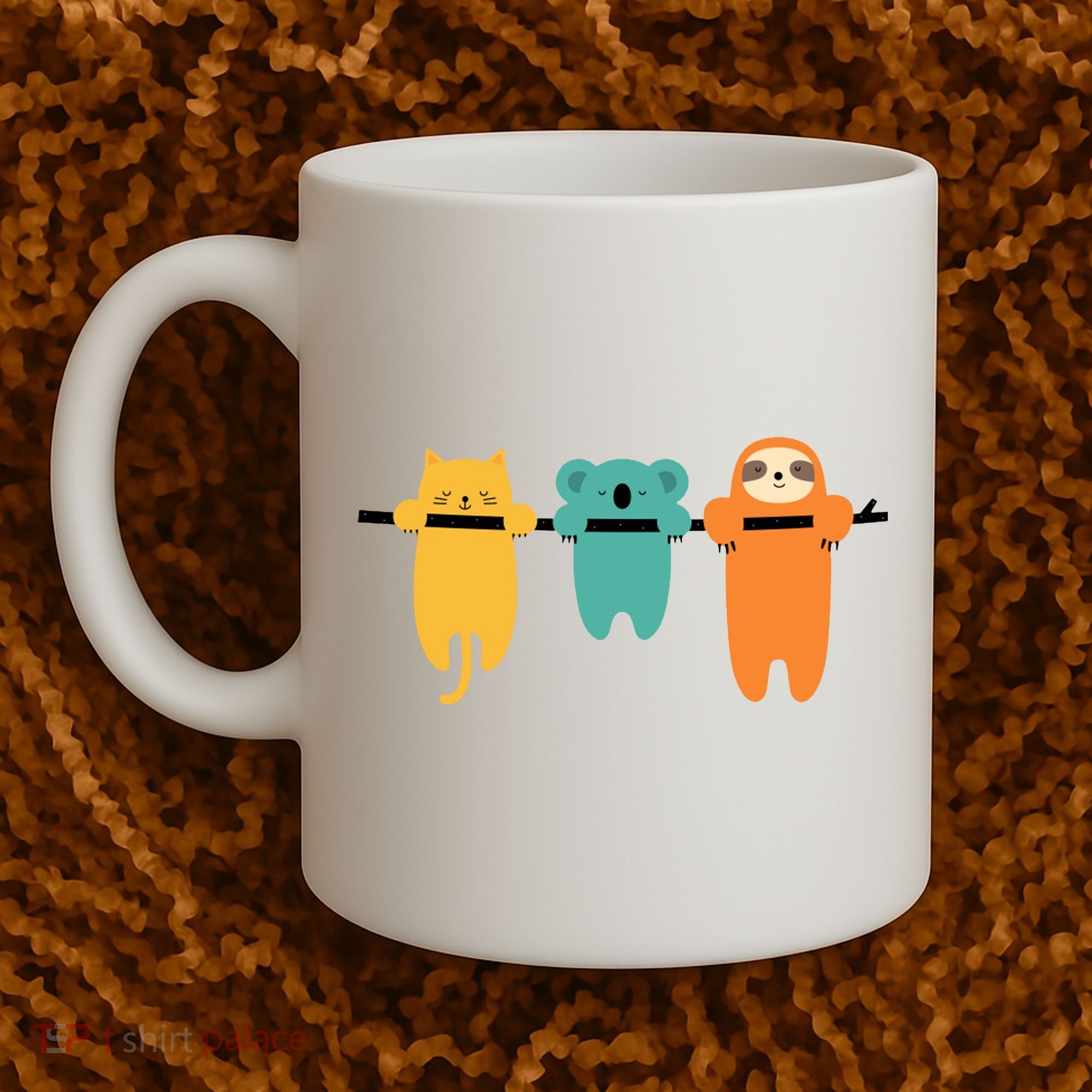 Hang In There Cat Sloth And Koala Cute Coffee Mug
