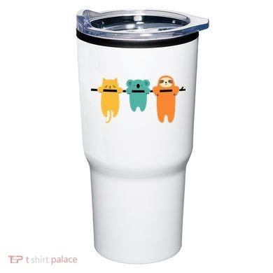 Hang In There Cat Sloth And Koala Cute Tumbler
