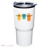 Hang In There Cat Sloth And Koala Cute Tumbler thumb 0