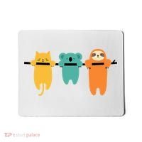 Hang In There Cat Sloth And Koala Cute Mousepad thumb 0