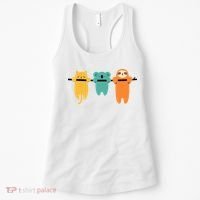 Hang In There Cat Sloth And Koala Cute Women's Tank Top thumb 0