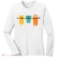 Hang In There Cat Sloth And Koala Cute Women's Long Sleeve Shirt thumb 0