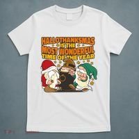 Hallothanksmas Is The Most Wonderful Time Of The Year Holiday Gnomes T-Shirt thumb 5