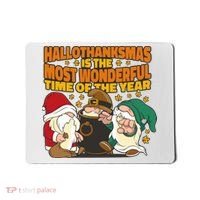 Hallothanksmas Is The Most Wonderful Time Of The Year Holiday Gnomes Mousepad thumb 0