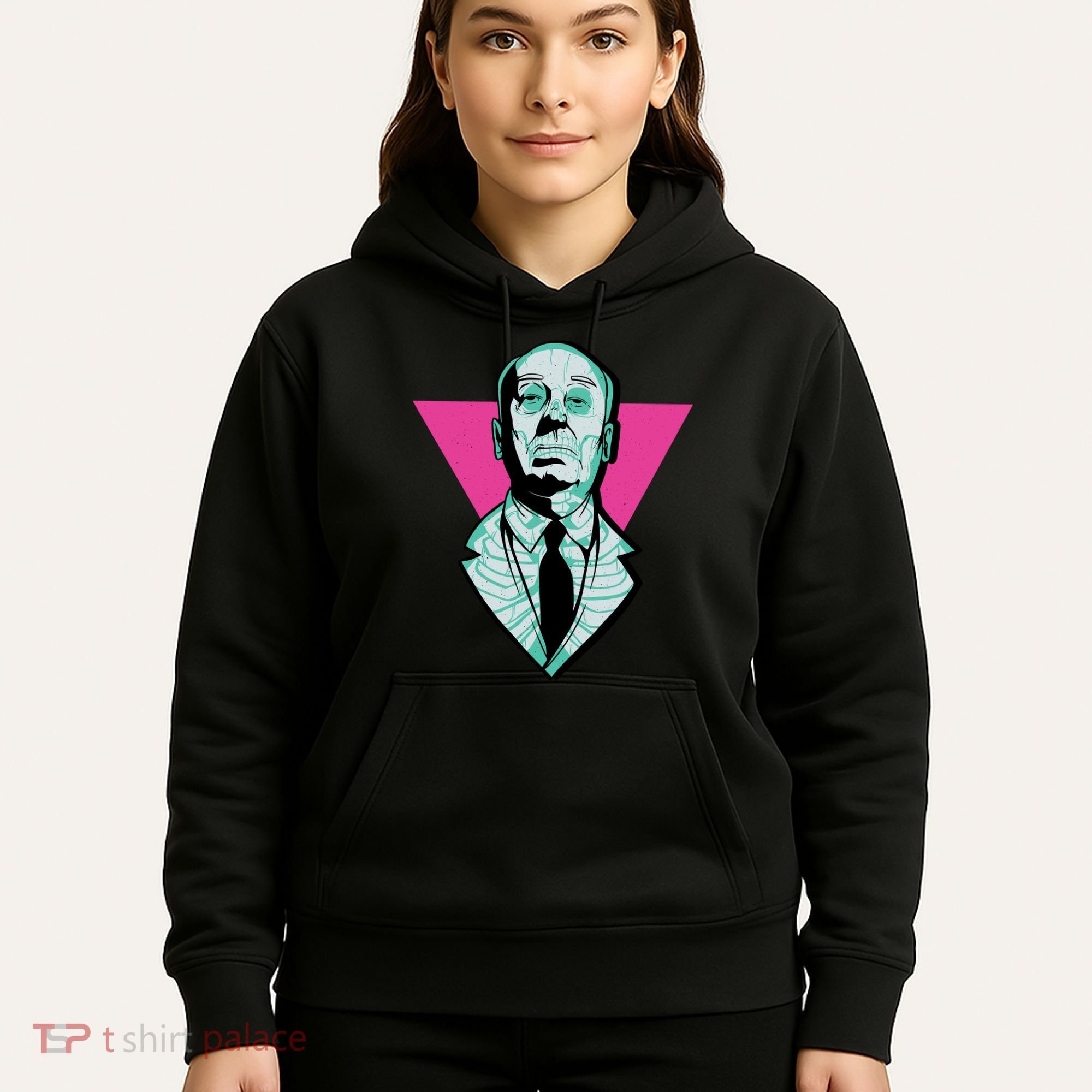 Hitchcock Neon Skull Hoodie