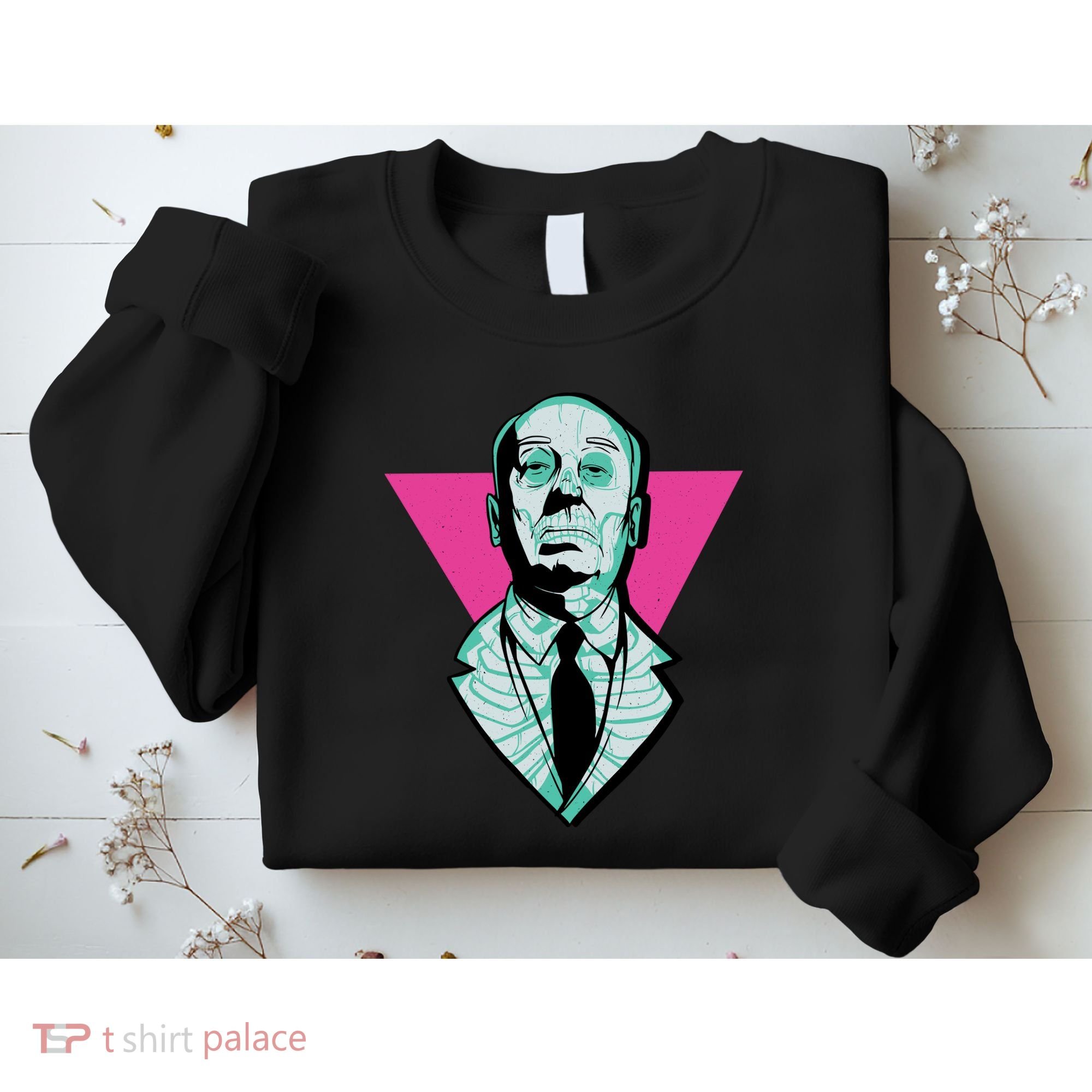 Hitchcock Neon Skull Sweatshirt