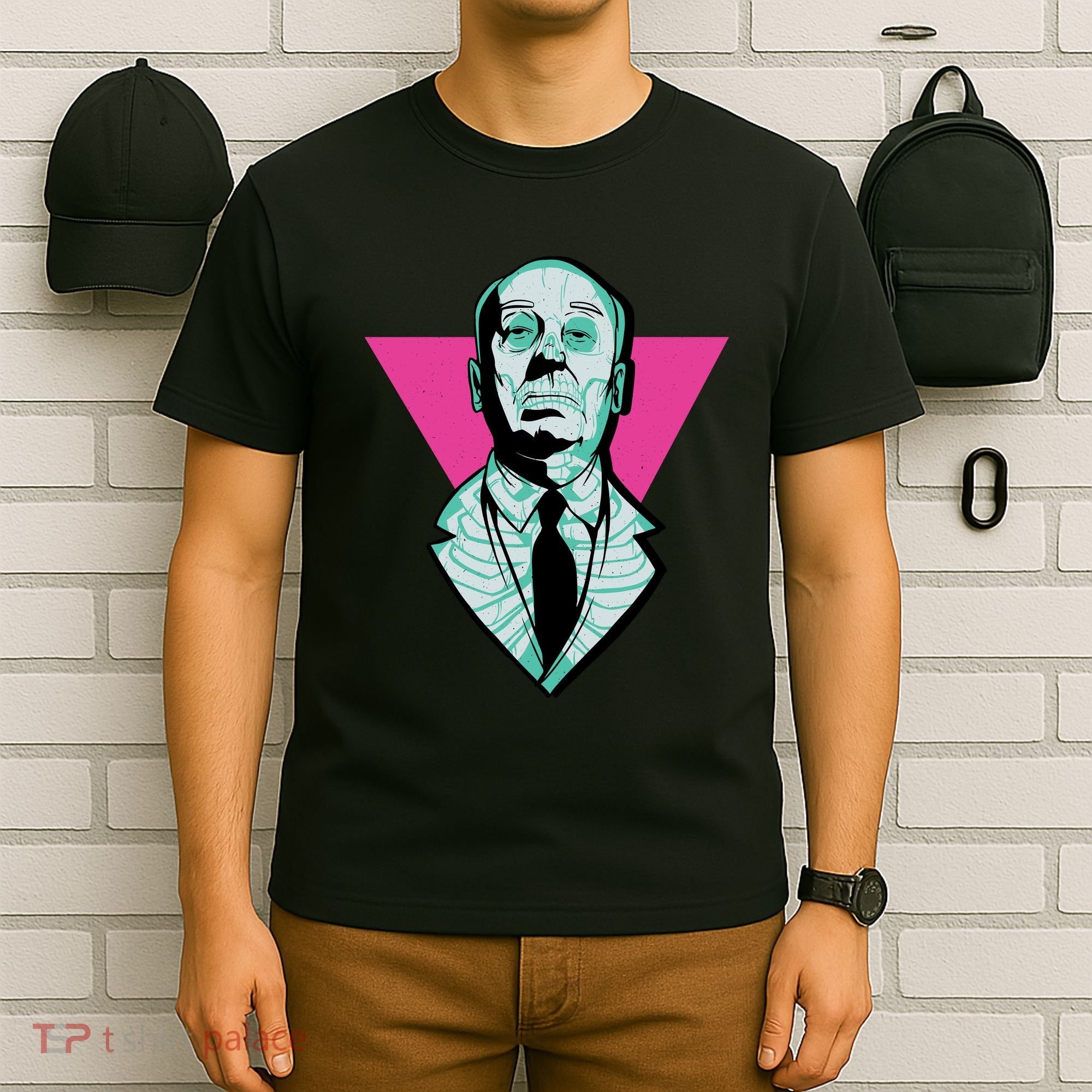 Hitchcock Neon Skull T-Shirt