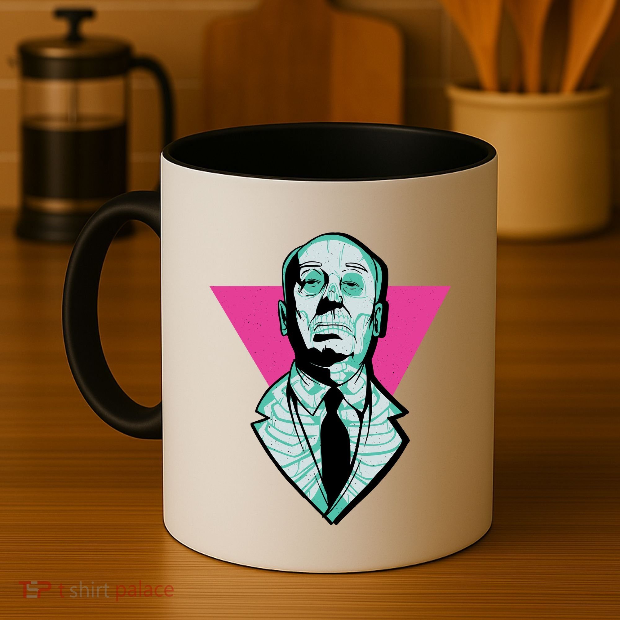 Hitchcock Neon Skull Coffee Mug