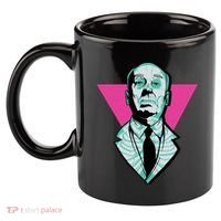 Hitchcock Neon Skull 11oz C Handle Ceramic Mug thumb 2