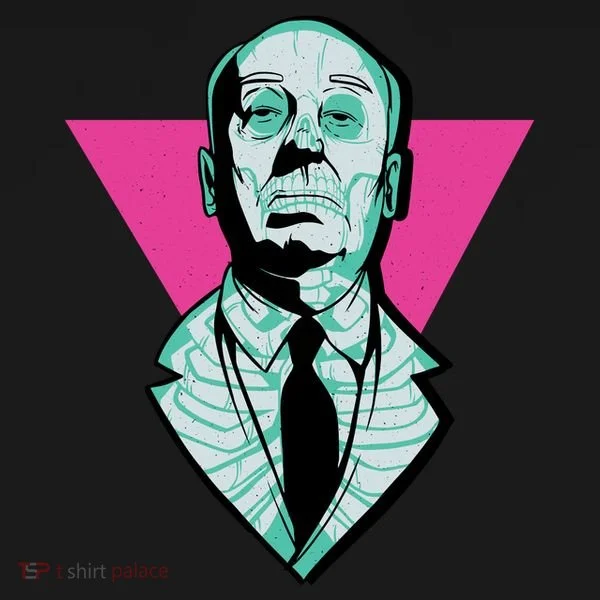 Hitchcock Neon Skull Coaster