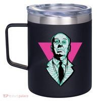 Hitchcock Neon Skull 12oz Stainless Steel Coffee Mug thumb 2