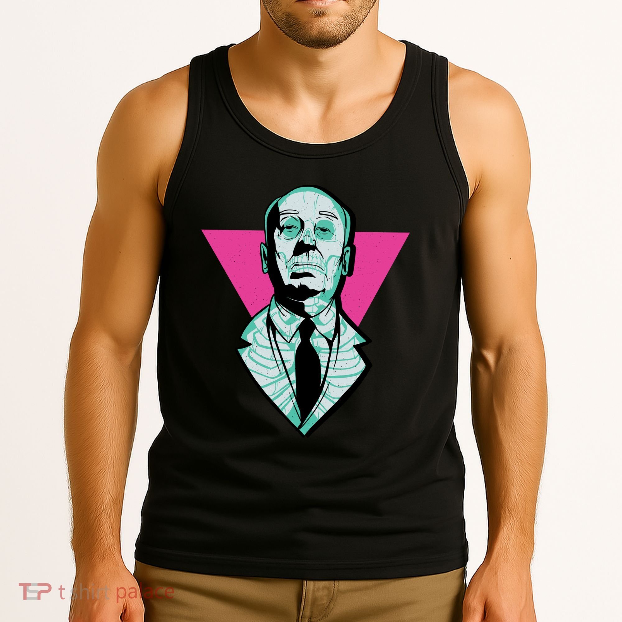 Hitchcock Neon Skull Tank Top