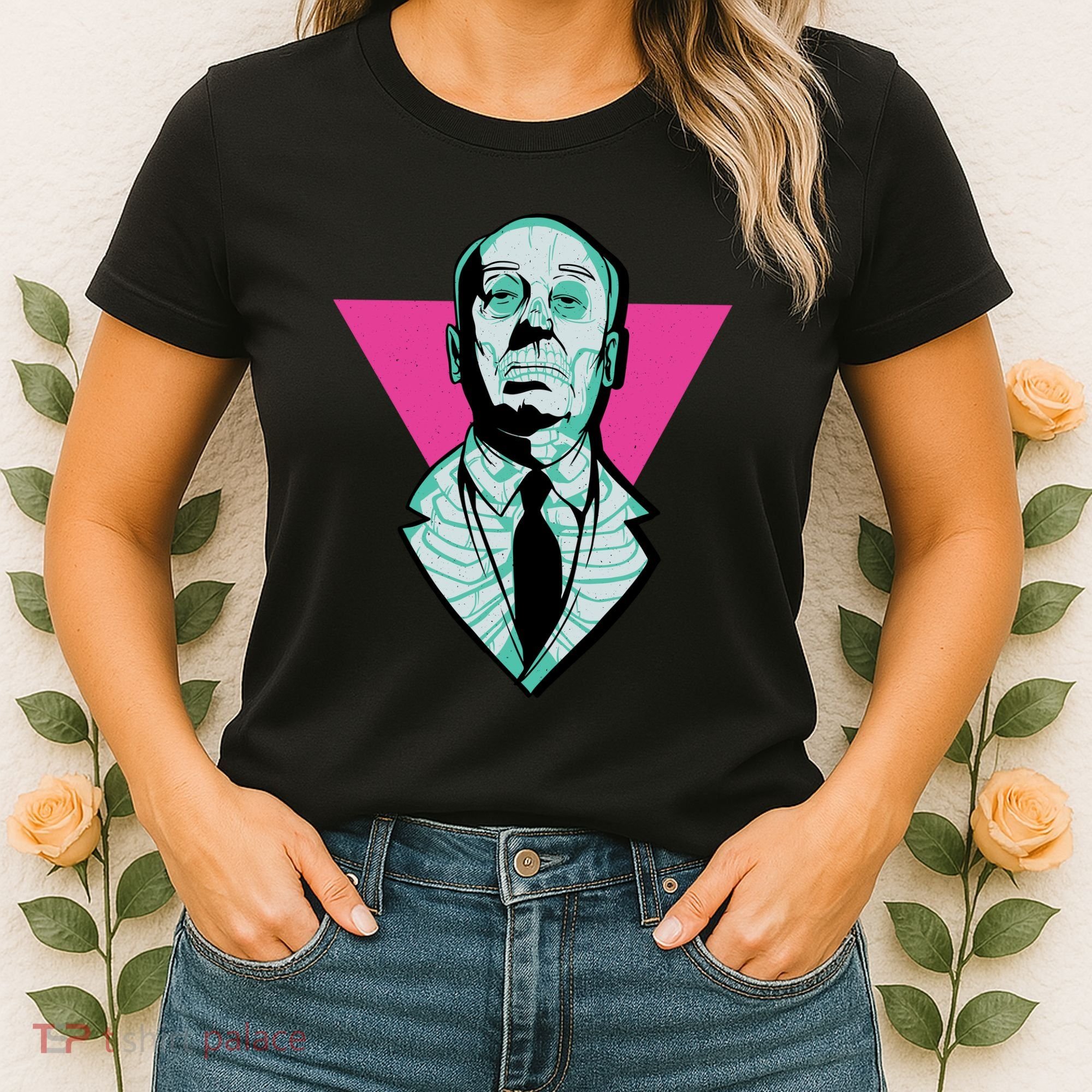 Hitchcock Neon Skull Women's T-Shirt