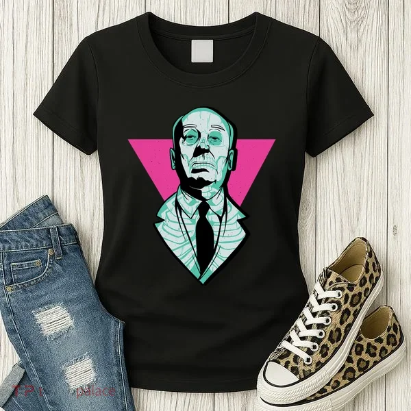 Hitchcock Neon Skull Women's T-Shirt