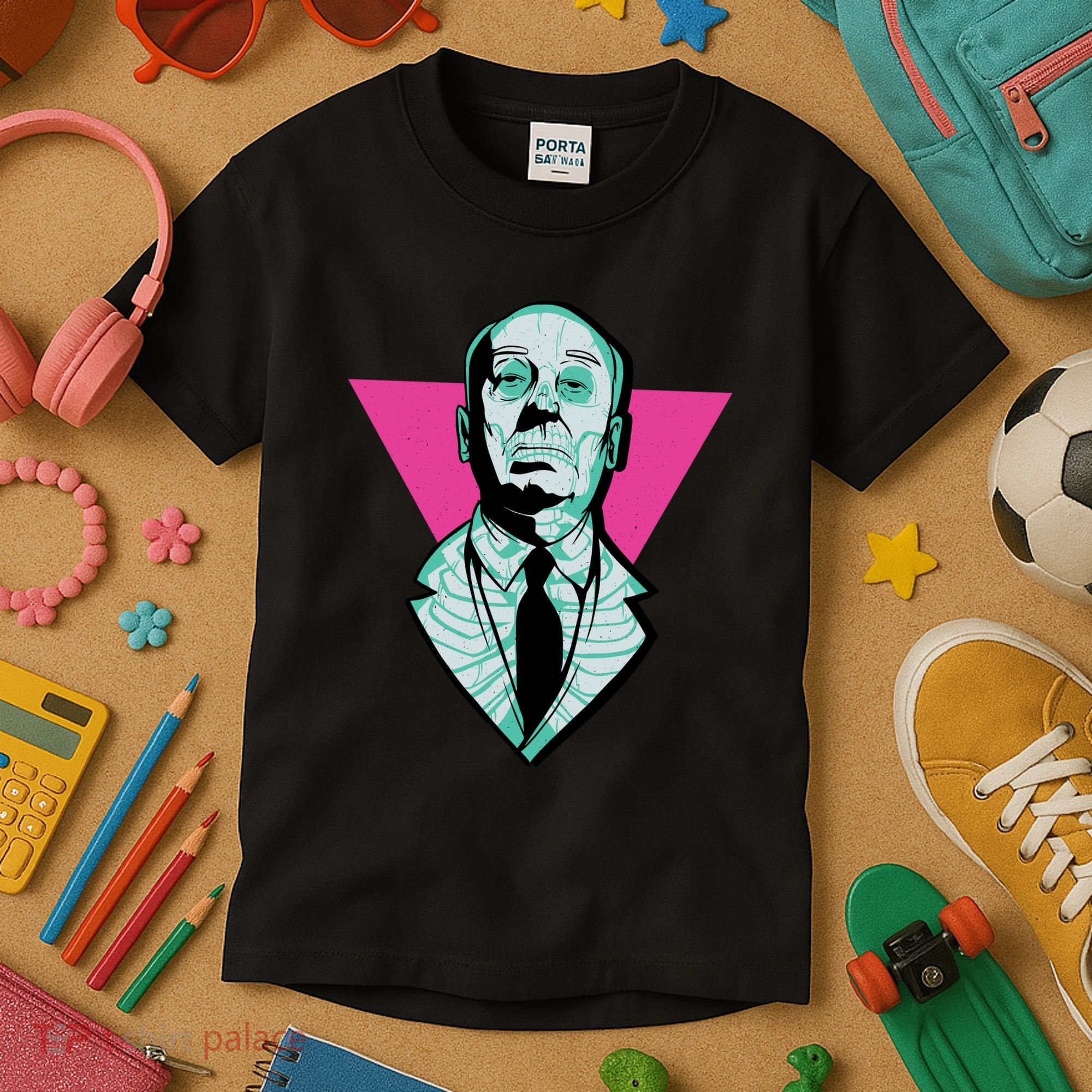 Hitchcock Neon Skull Kids T-Shirt