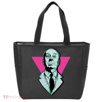 Hitchcock Neon Skull Tote Bag
