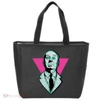 Hitchcock Neon Skull Tote Bag thumb 0