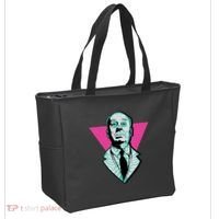 Hitchcock Neon Skull Tote Bag thumb 2