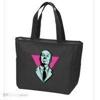 Hitchcock Neon Skull Tote Bag thumb 3