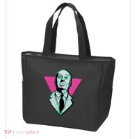 Hitchcock Neon Skull Tote Bag thumb 3