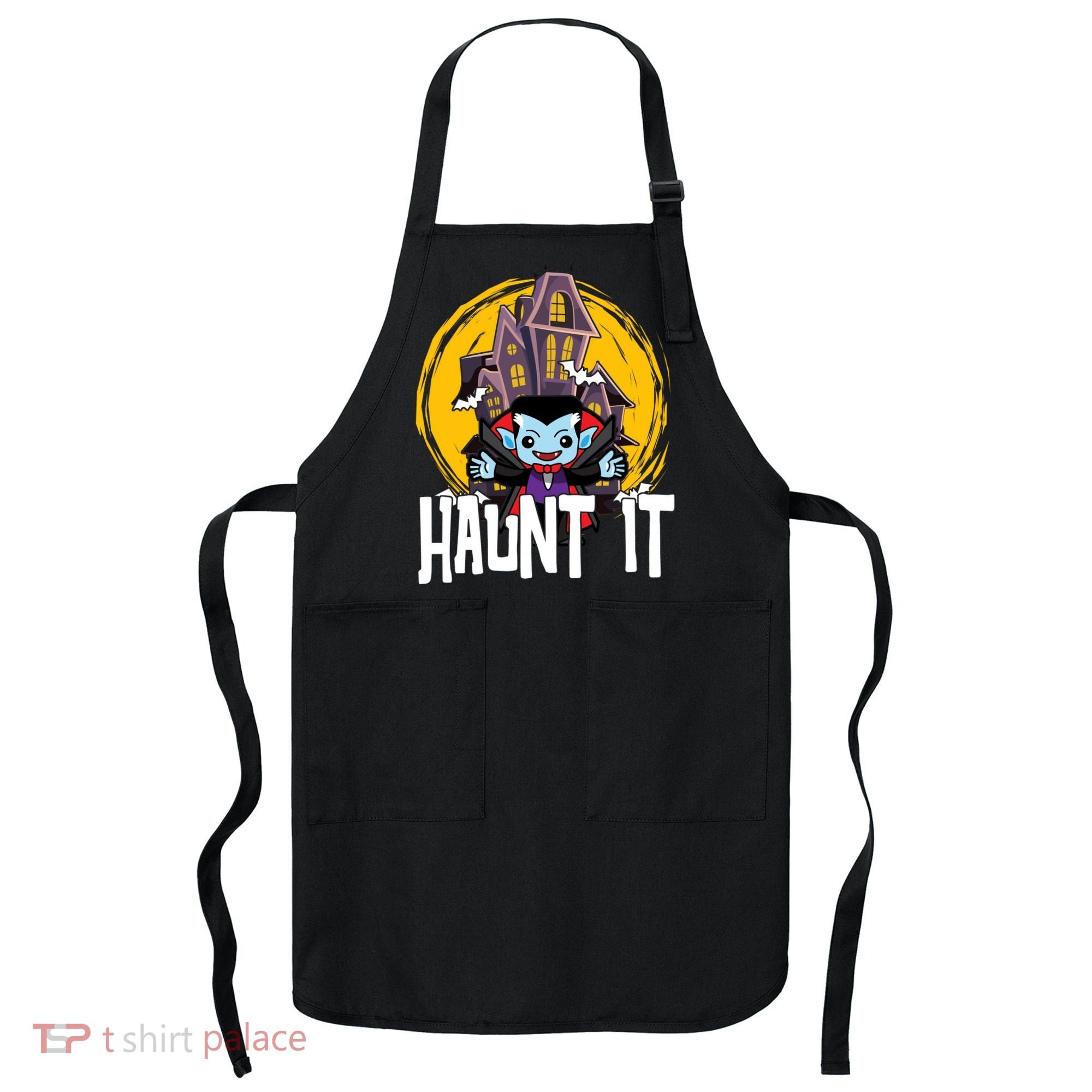 Haunt It Vampire Spooky Halloween Apron