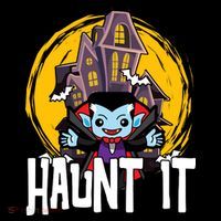 Haunt It Vampire Spooky Halloween Backpack thumb 2