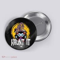 Haunt It Vampire Spooky Halloween Button thumb 0