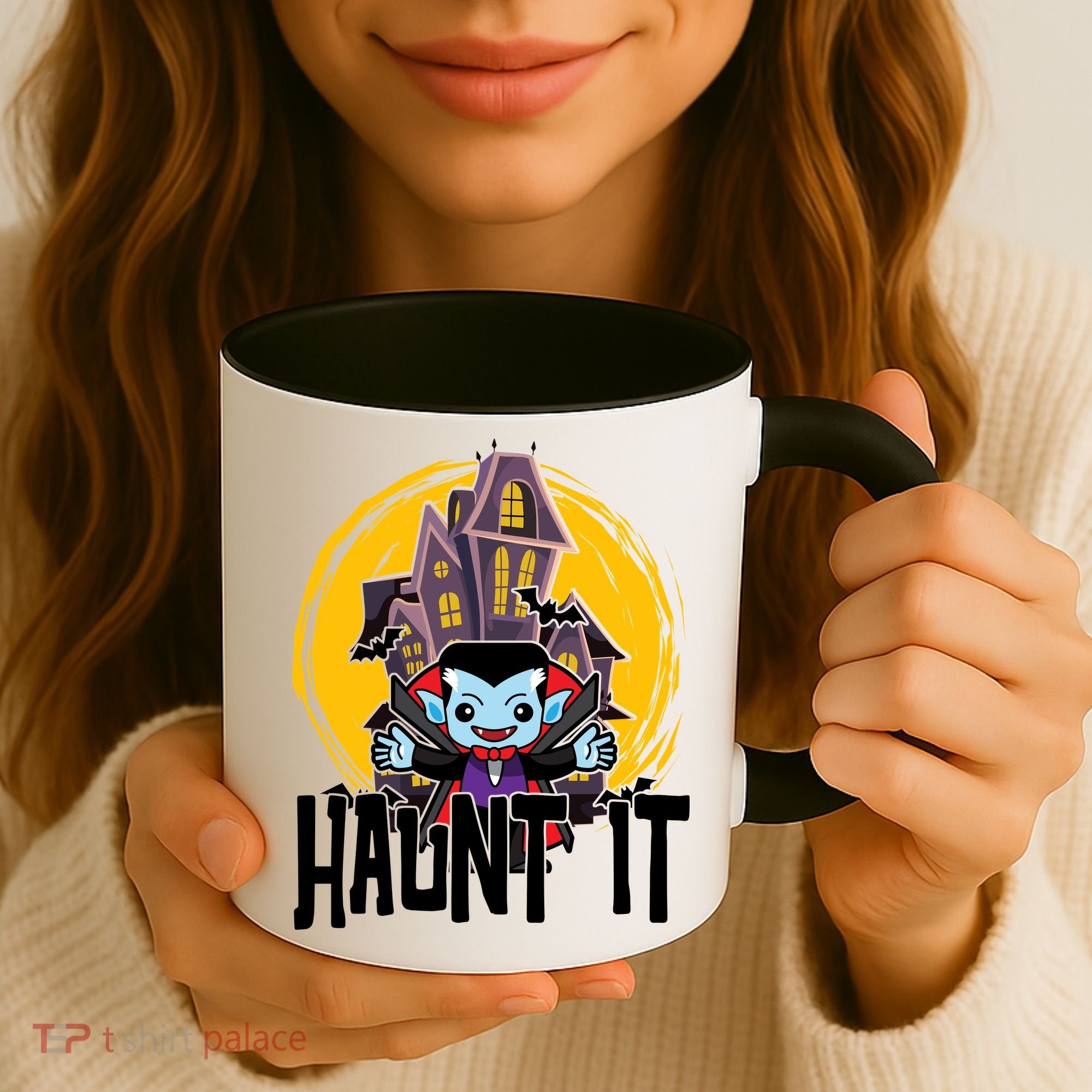 Haunt It Vampire Spooky Halloween Coffee Mug