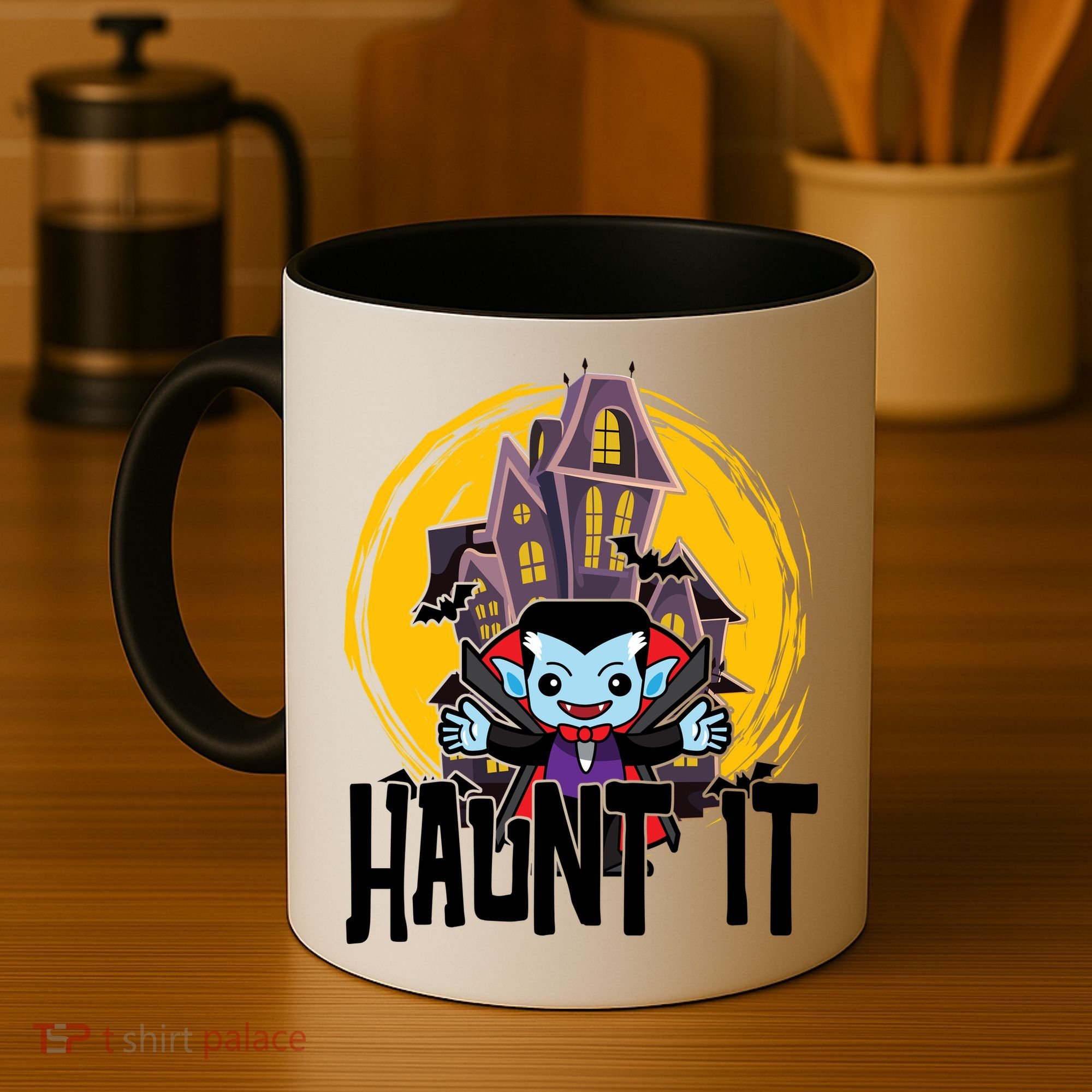 Haunt It Vampire Spooky Halloween Coffee Mug
