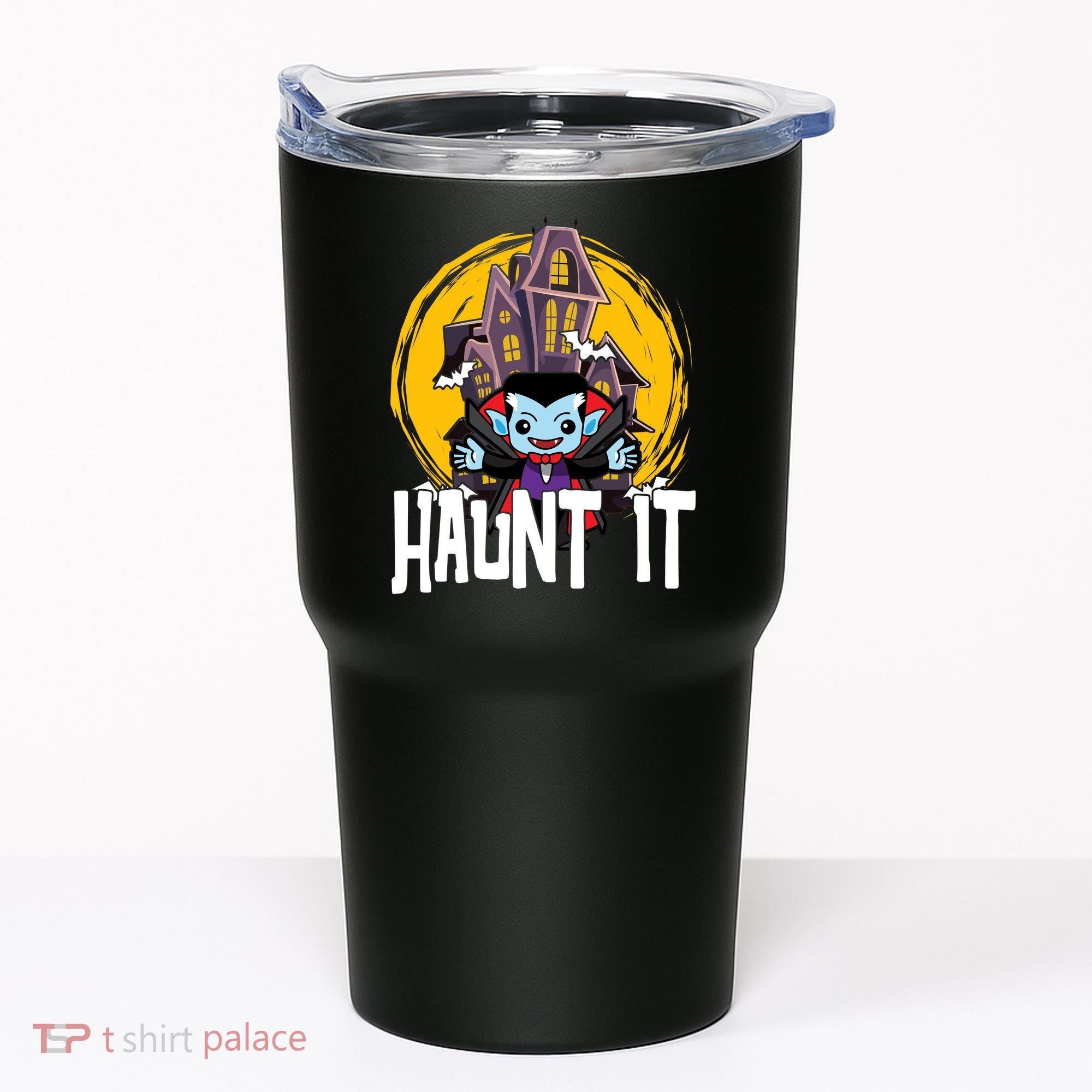 Haunt It Vampire Spooky Halloween Tumbler