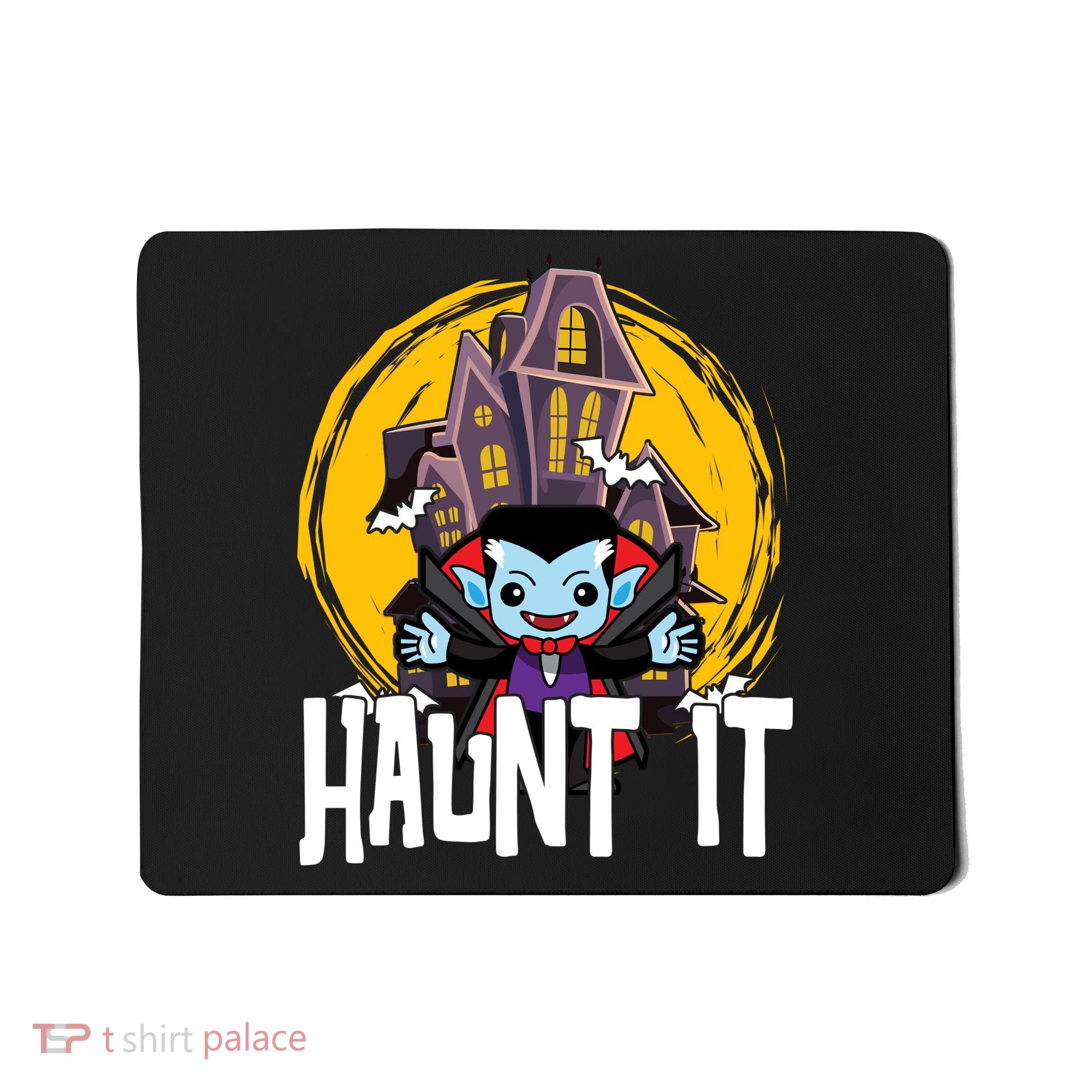 Haunt It Vampire Spooky Halloween Mousepad