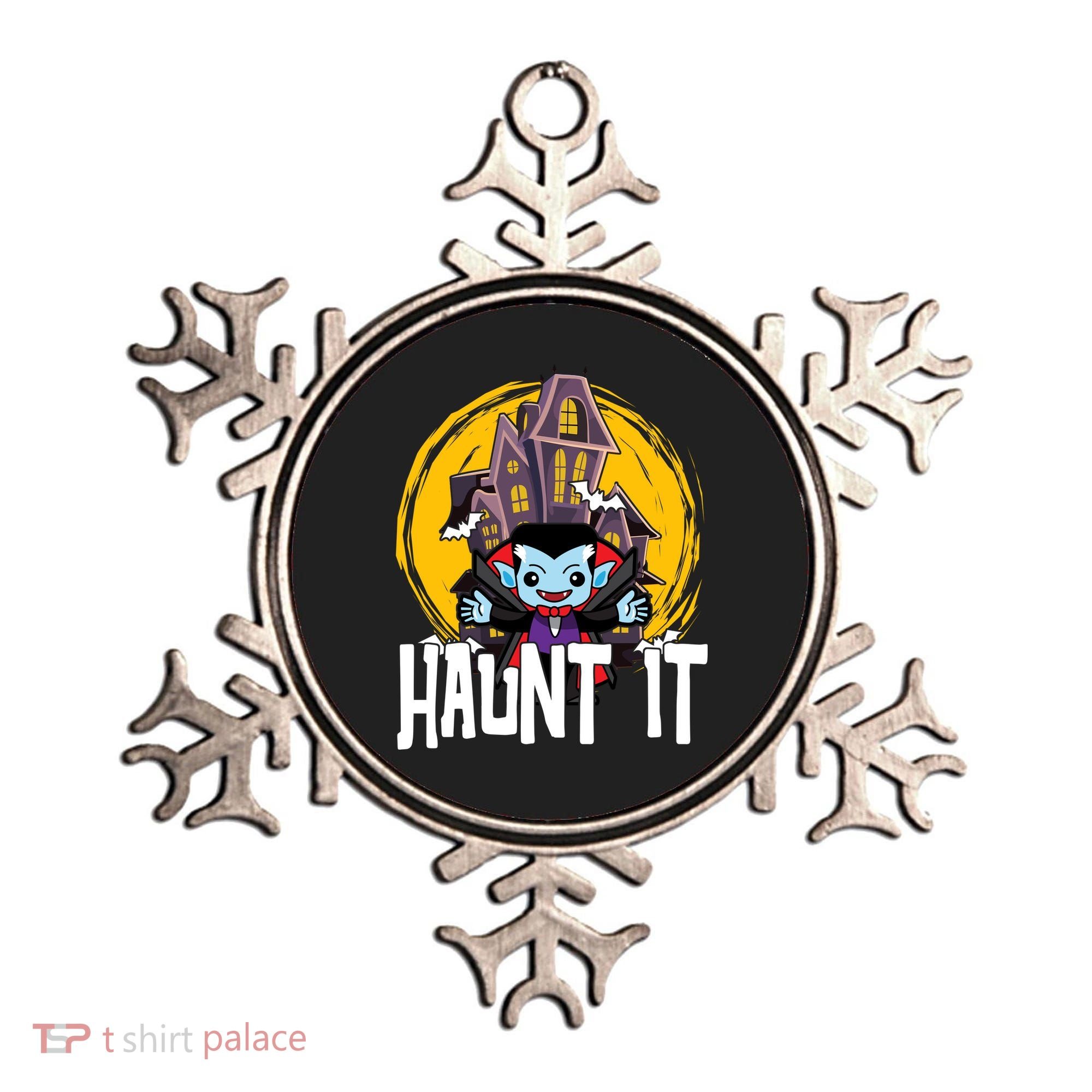 Haunt It Vampire Spooky Halloween Ornament
