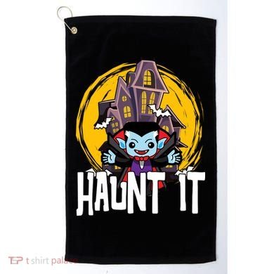 Haunt It Vampire Spooky Halloween Golf Towel
