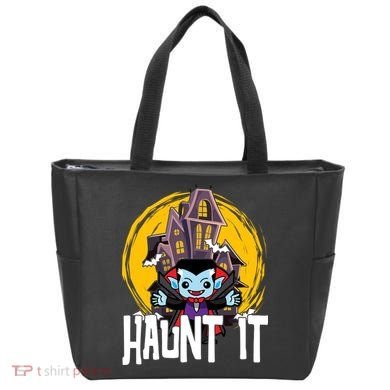 Haunt It Vampire Spooky Halloween Tote Bag