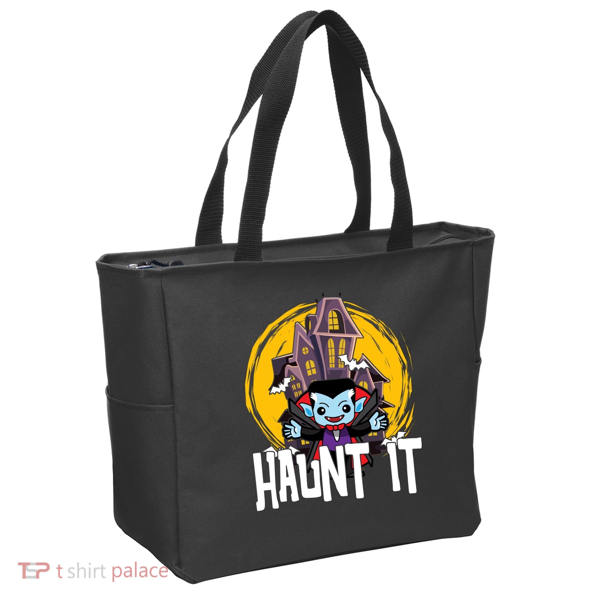 Haunt It Vampire Spooky Halloween Tote Bag