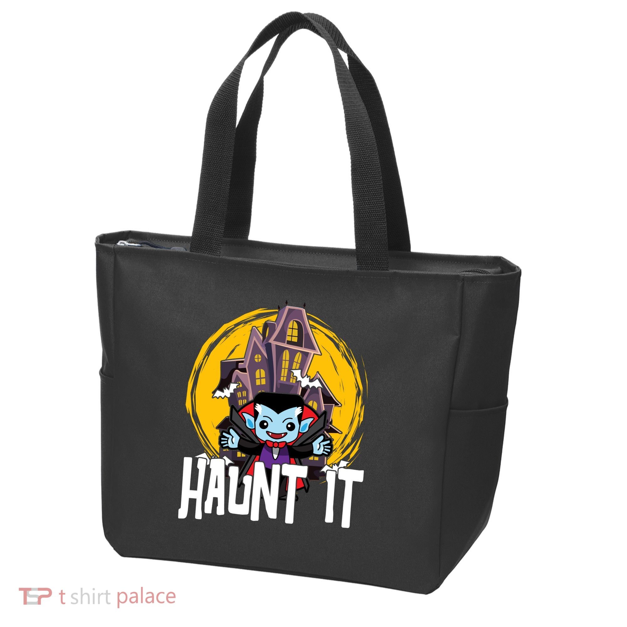 Haunt It Vampire Spooky Halloween Tote Bag