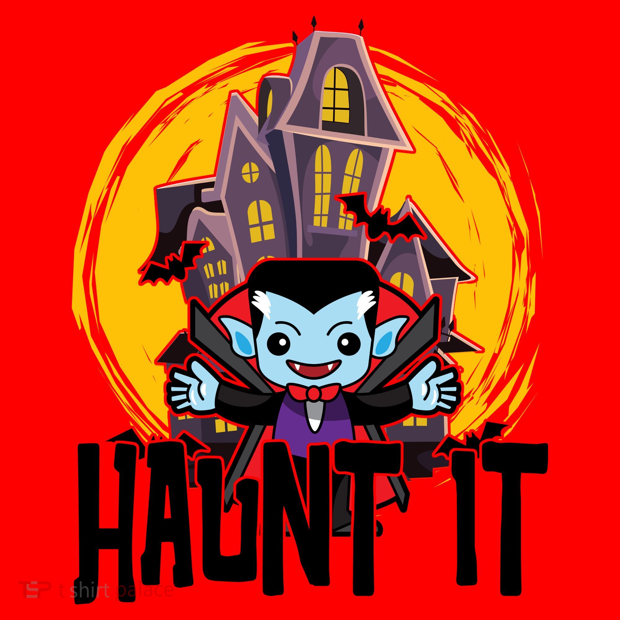 Haunt It Vampire Spooky Halloween Santa Hat