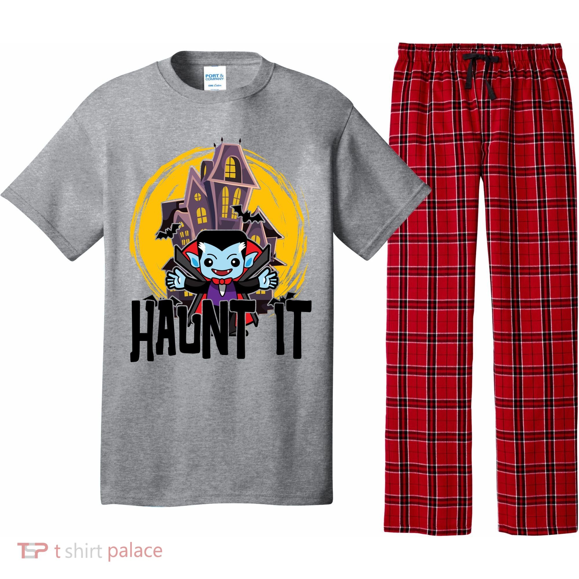 Haunt It Vampire Spooky Halloween Pajama Set