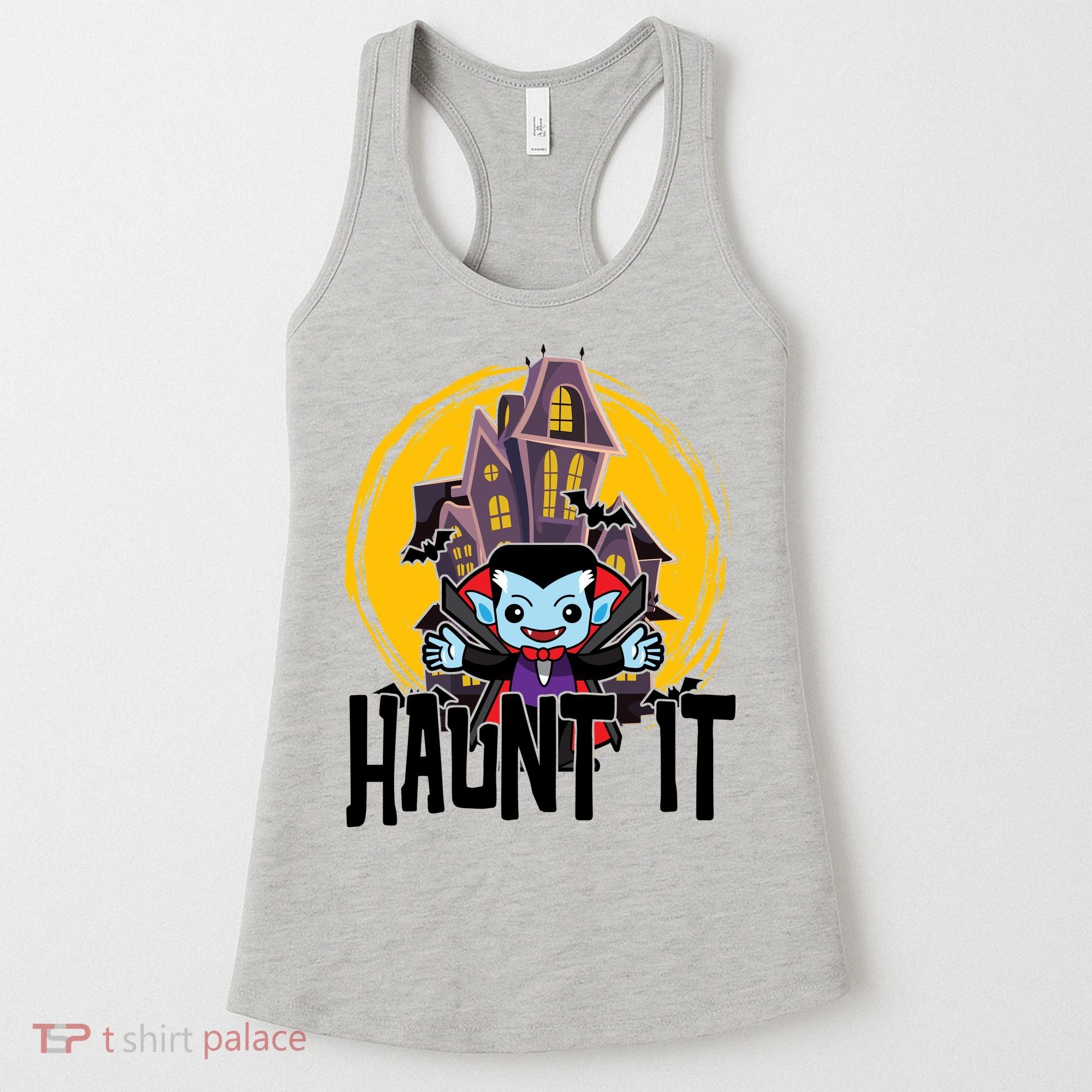 Haunt It Vampire Spooky Halloween Women's Tank Top