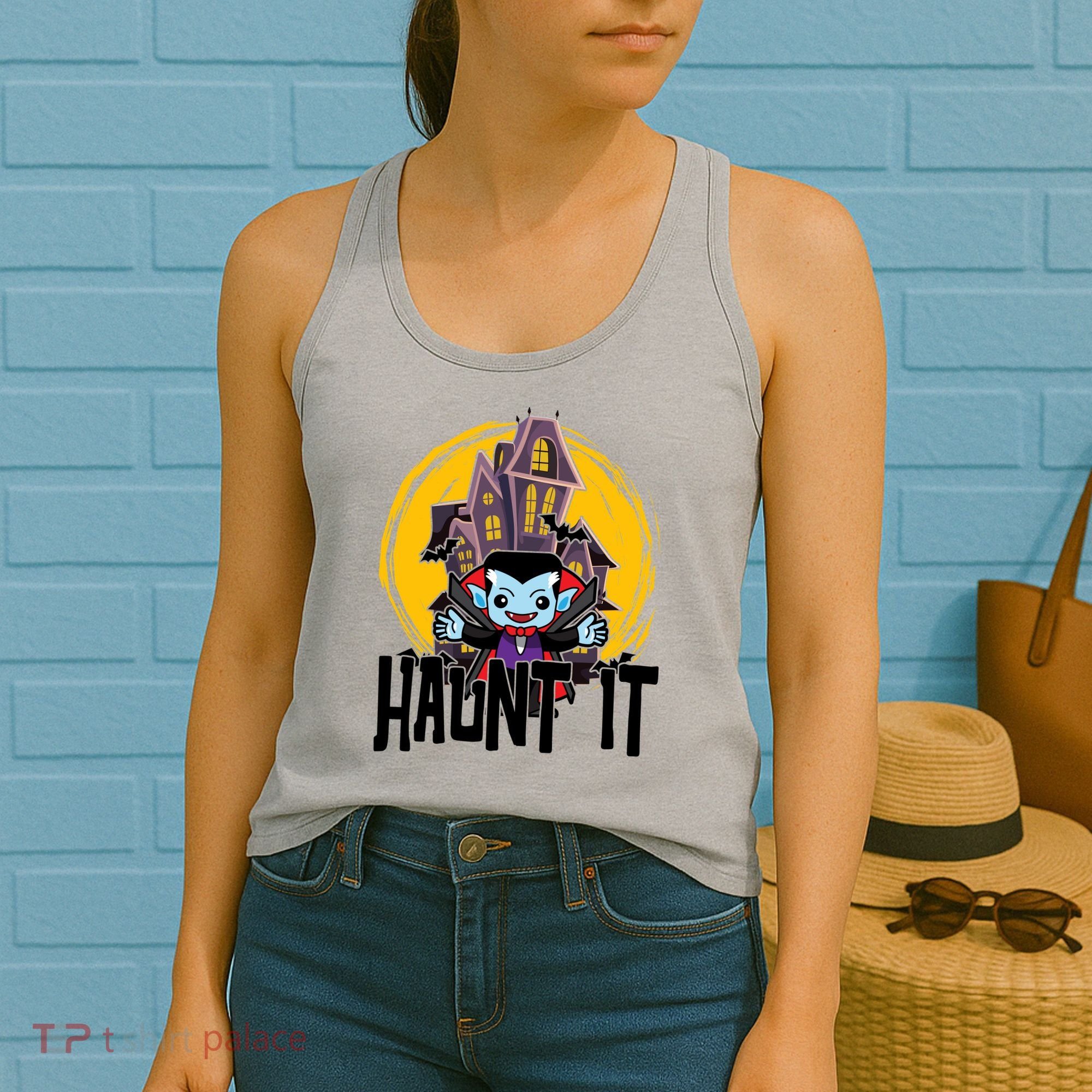 Haunt It Vampire Spooky Halloween Women's Tank Top