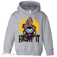 Haunt It Vampire Spooky Halloween Toddler Hoodie thumb 0