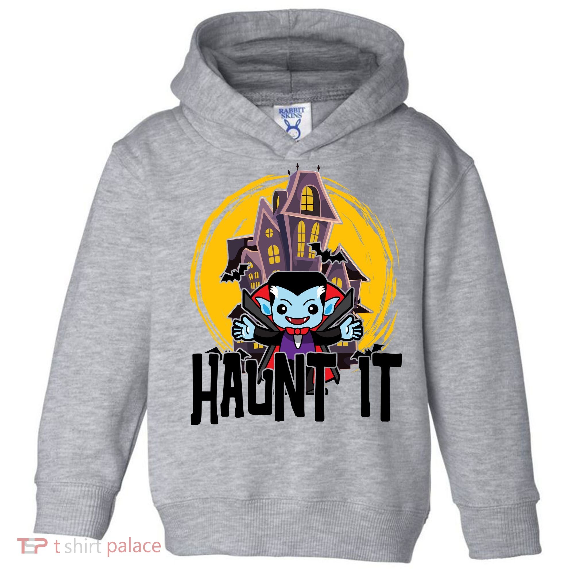 Haunt It Vampire Spooky Halloween Toddler Hoodie