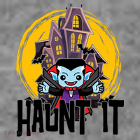 Haunt It Vampire Spooky Halloween Toddler Hoodie thumb 2