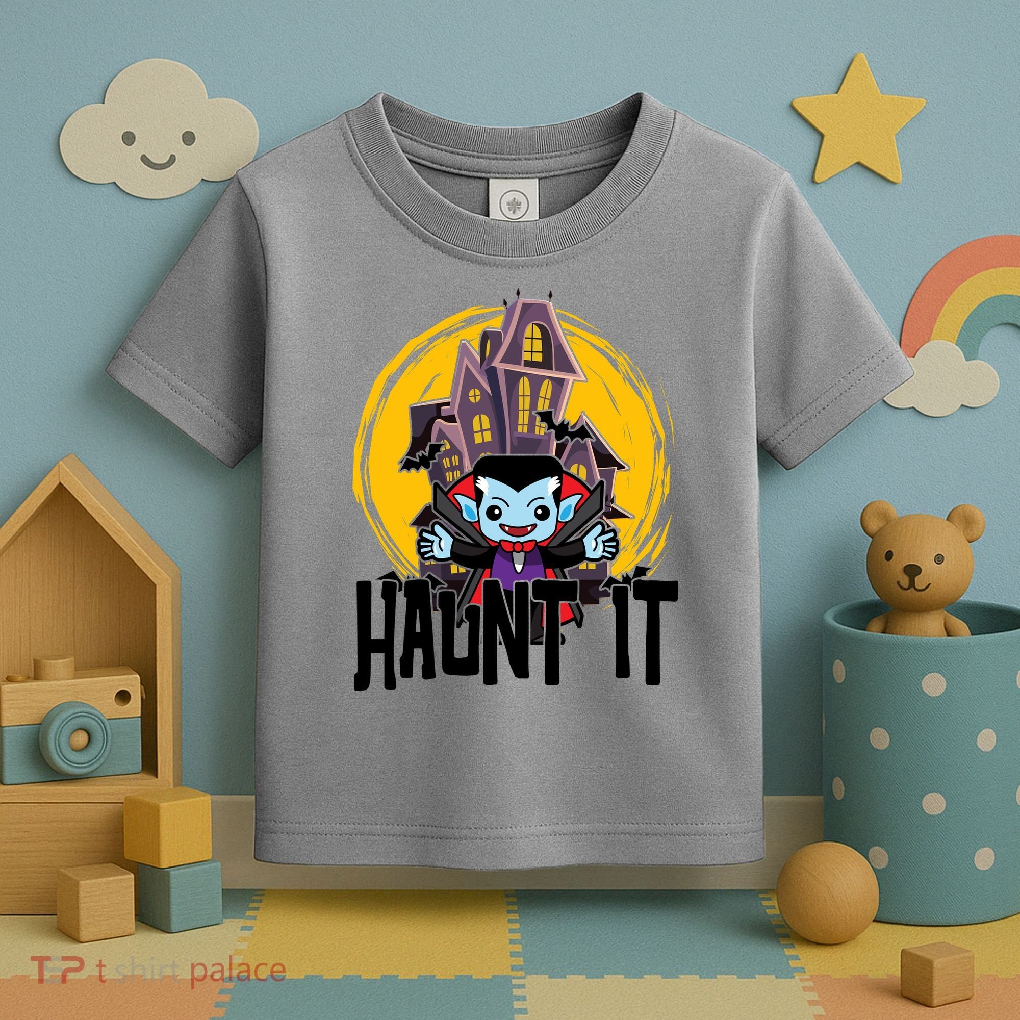 Haunt It Vampire Spooky Halloween Toddler T-Shirt